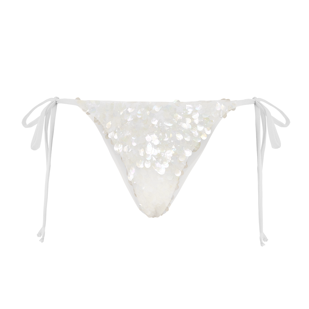 Sienna Sequin Embroidery Bikini Bottoms von Oceanus Swimwear