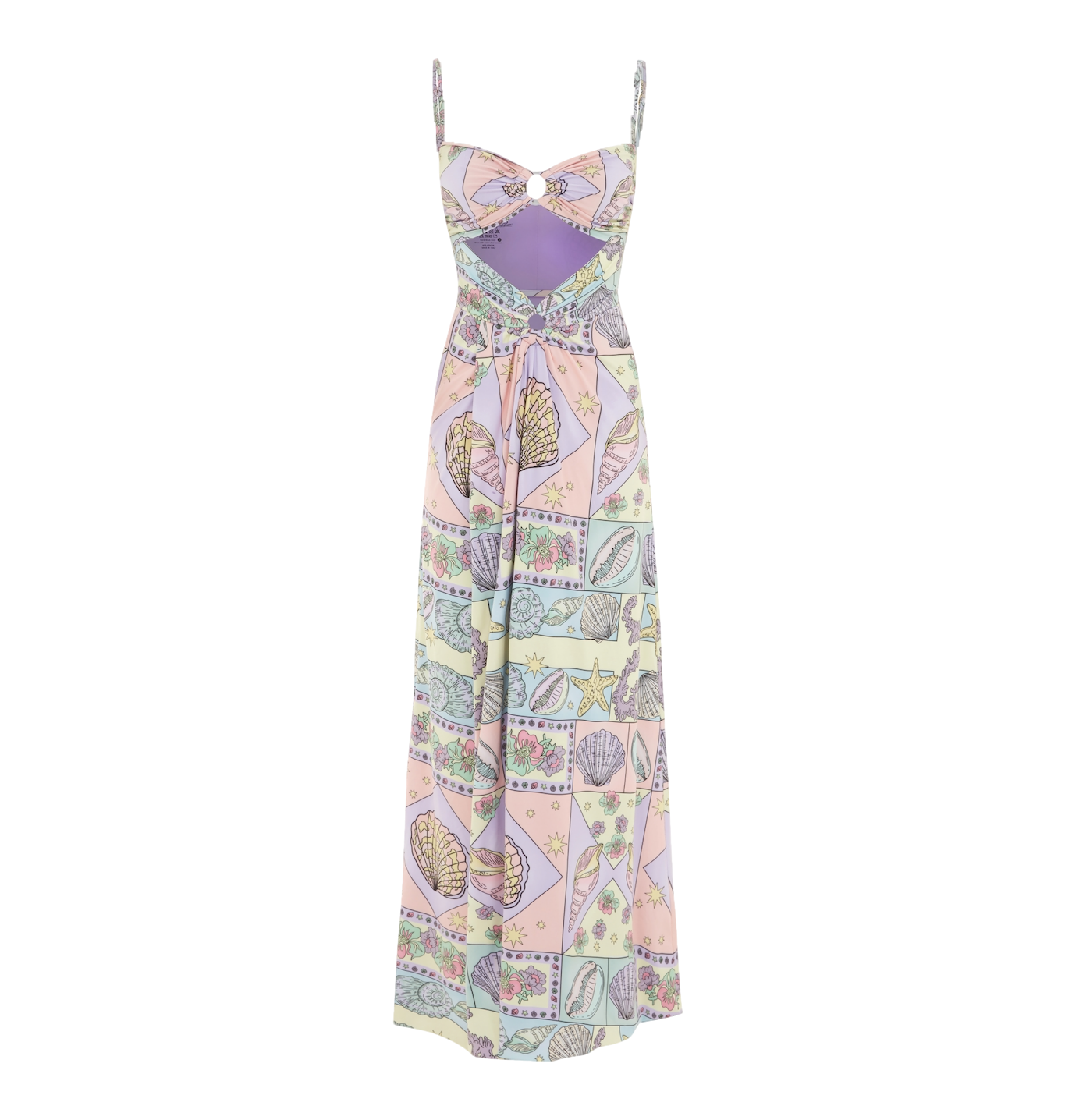 Zoe Exclusive Print Purple Party Dress von Oceanus Swimwear