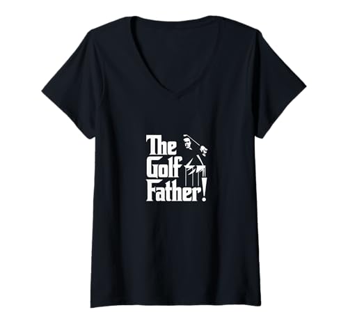 Damen Lustig Der Golf-Vater, Vatertag, Golfer, Papa T-Shirt mit V-Ausschnitt Damen Lustig Der Golf-Vater, Vatertag, Golfer, Papa T-Shirt mit V-Ausschnitt von Ochka Tees