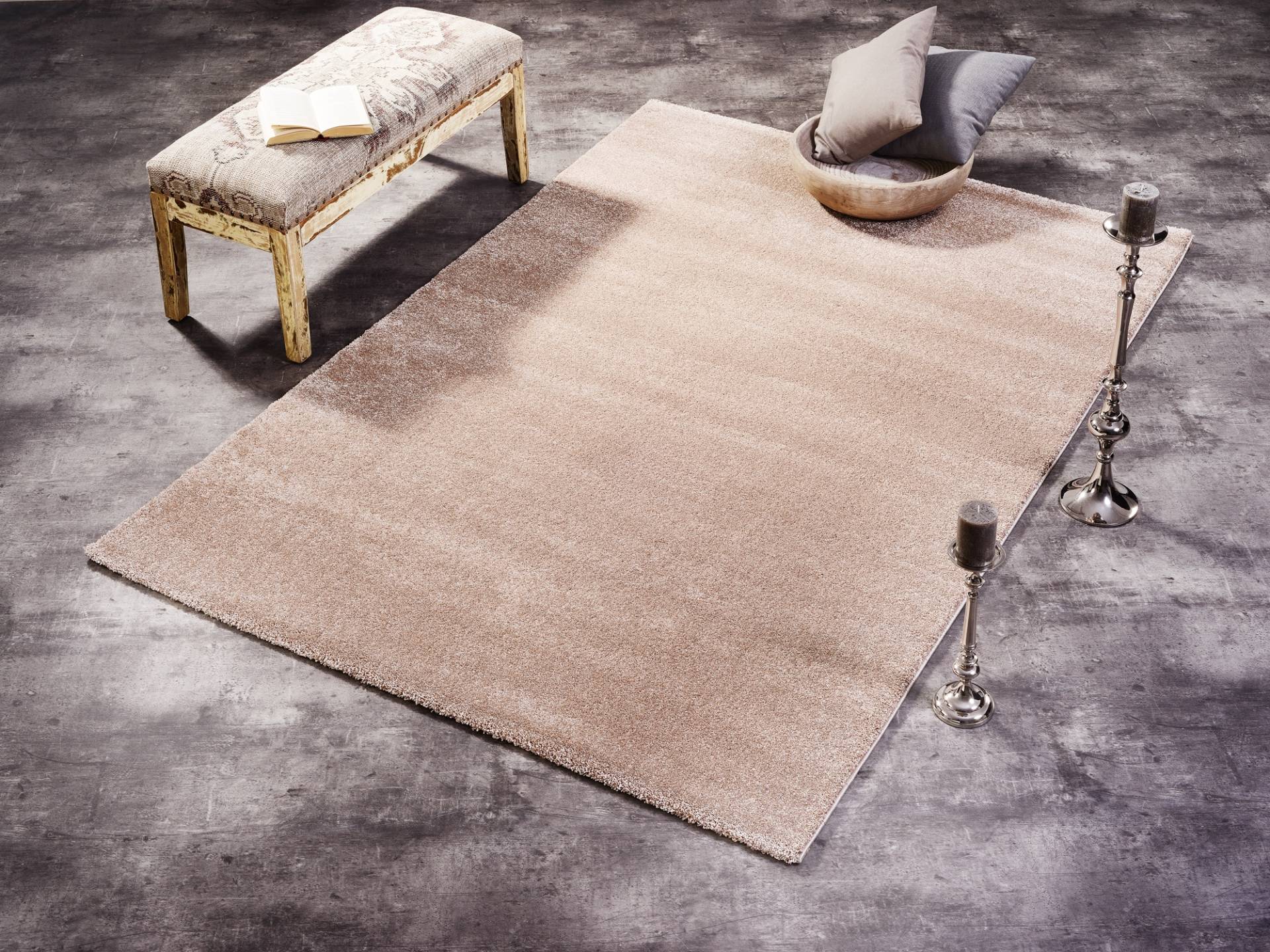 OCI DIE TEPPICHMARKE Teppich "Bellevue, auch als Läufer erhältlich" rechteckig 20 mm Höhe hochwertiger dichter Hochflor, Shaggy, Langflor, Wohnzimmer von Oci Die Teppichmarke