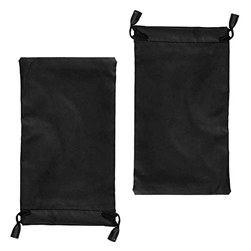 OcioDual 2x Brillenbeutel Brillenetui mit Zugband Einstecketui Glasses Cover Schwarz von OcioDual