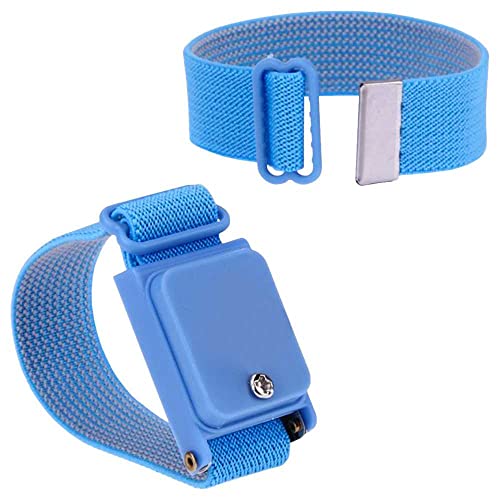 OcioDual Erdungsarm Antistatik ESD Anti Static Band Einstellbar Elastisch Hand Blau von OcioDual