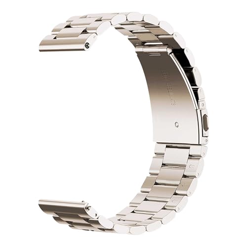 OcioDual Stainless Steel bracelet, Uhrenarmband Edelstahl, Farbe Grau, Kompatibel mit herkömmlichen und intelligenten Uhren mit langer Lebensdauer 20mm von OcioDual