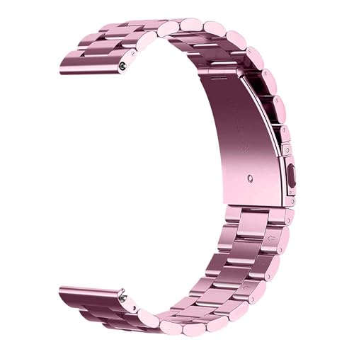 OcioDual Stainless Steel bracelet, Uhrenarmband Edelstahl, Farbe Rosa, Kompatibel mit herkömmlichen und intelligenten Uhren mit langer Lebensdauer 18mm von OcioDual