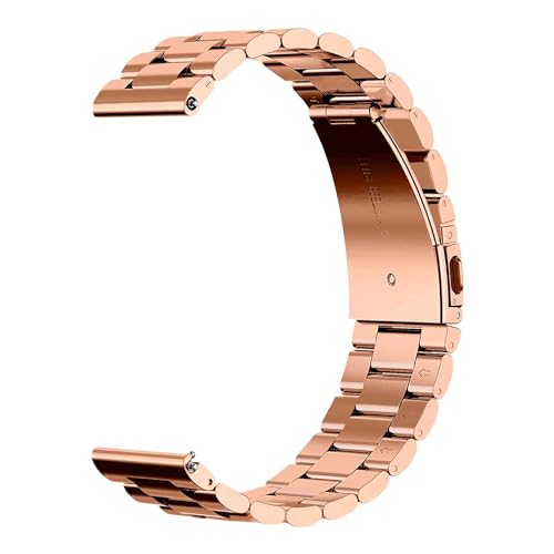 OcioDual Stainless Steel bracelet, Uhrenarmband Edelstahl, Farbe Roségold, Kompatibel mit herkömmlichen und intelligenten Uhren mit langer Lebensdauer 14mm von OcioDual