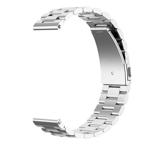 OcioDual Stainless Steel bracelet, Uhrenarmband Edelstahl, Farbe Silber, Kompatibel mit herkömmlichen und intelligenten Uhren mit langer Lebensdauer 16mm von OcioDual