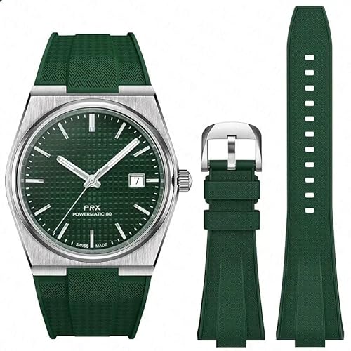 Ocorex Silikonarmband mit Schnellverschluss für Tissot PRX 40 mm T137.407 / T137.410 – Herren-Uhrenarmband 12 mm konvex – weiches Gummi, Einheitsgröße, Gummi, Kein Edelstein Ocorex Silikonarmband mit Schnellverschluss für Tissot PRX 40 mm T137.407 / T137.410 – Herren-Uhrenarmband 12 mm konvex – weiches Gummi, Einheitsgröße, Gummi, Kein Edelstein von Ocorex
