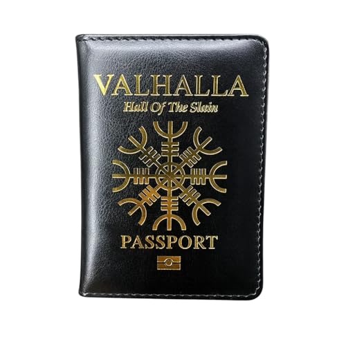 Ocorex Wikinger Reisepass Valhalla - Ausweishalter & Impfkartenetui - Thor Valknut Design - nordisches Accessoire & skandinavische Mythologie - Geschenkidee Herren Damen Wikinger-Fan von Ocorex