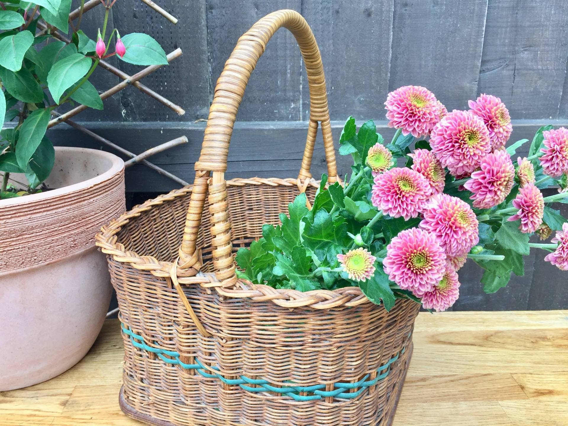 Vintage Weidengeflecht Eckig Einkaufen Gemarkt. Korb von Ocovintage