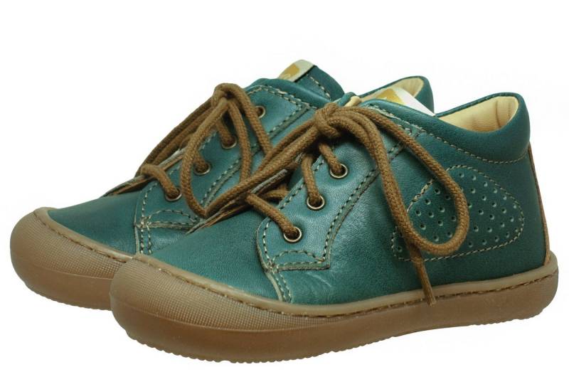 Ocra Ocra 070 Halbschuh Baby Lauflernschuhe Leder Grün Schnürschuh von Ocra