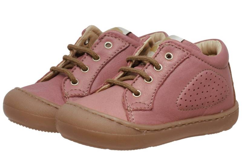Ocra Ocra 070 Halbschuh Baby Lauflernschuhe Leder Rosa Schnürschuh von Ocra