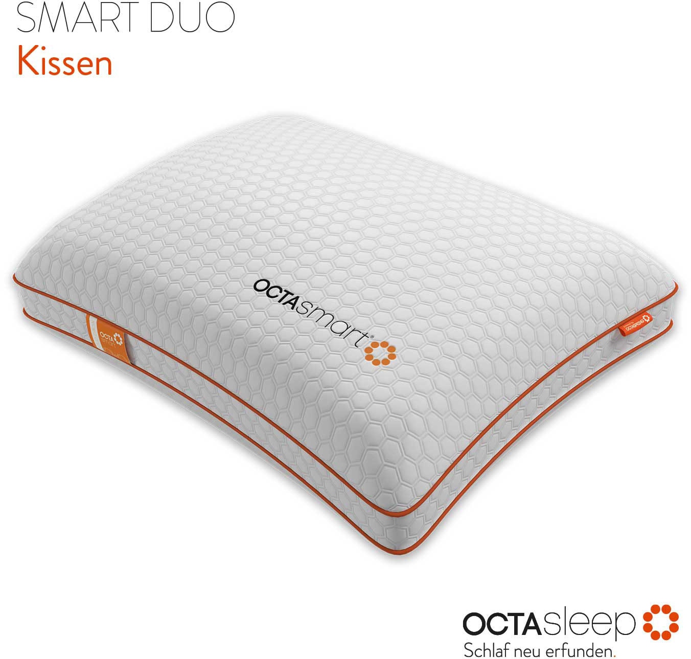 OCTAsleep 3-Kammer-Kopfkissen "Mehrkammerkissen" Füllung: 100% Polyester 1 Stk. tlg. Kopfkissen mit Schaumkern von Octasleep