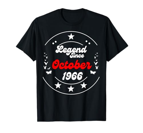 Oktober 1966 Birthday Legend Man Boy Since Oktober 1966 T-Shirt Oktober 1966 Birthday Legend Man Boy Since Oktober 1966 T-Shirt von October 1966 Birthday Legendary Since 1966 Men