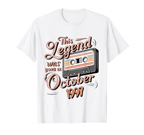 Diese Legende wurde im Oktober 1997 geboren. Awesome Man Birthday T-Shirt Diese Legende wurde im Oktober 1997 geboren. Awesome Man Birthday T-Shirt von October 1997 Birthday Legendary Since 1997 Men
