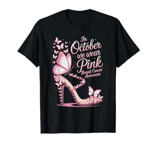 October Wear Pink Brustkrebs Unterstützung Bewusstsein Frauen T-Shirt October Wear Pink Brustkrebs Unterstützung Bewusstsein Frauen T-Shirt von October Pink Butterfly Awareness Women