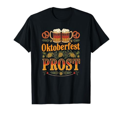 Retro deutsch Oktoberfest Prost Trinken Bier Herren Damen T-Shirt Retro deutsch Oktoberfest Prost Trinken Bier Herren Damen T-Shirt von Octoberfest Prost German vintage Y'all Drink Beer