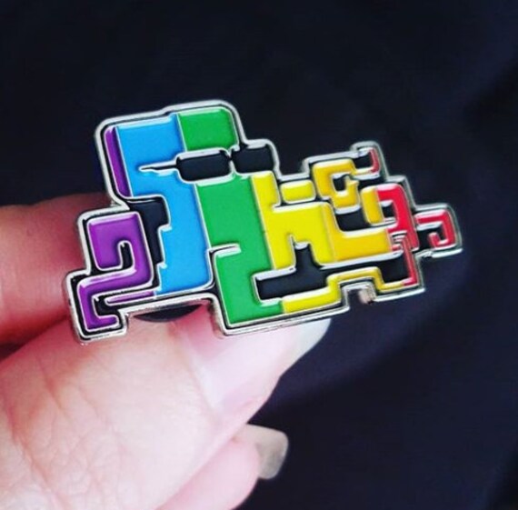 Iggy The Octopunk Pride Enamel Pin von OctopunkMedia
