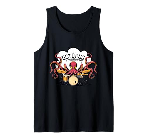 Herren Trommelkrake Tank Top von Octopus Drummers Store