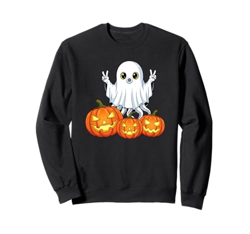 Lustiger Oktopus Geist Kürbis Boo Halloween Kinder Herren Damen Sweatshirt Lustiger Oktopus Geist Kürbis Boo Halloween Kinder Herren Damen Sweatshirt von Octopus Lovers Halloween Ghost Pumpkin Outfits