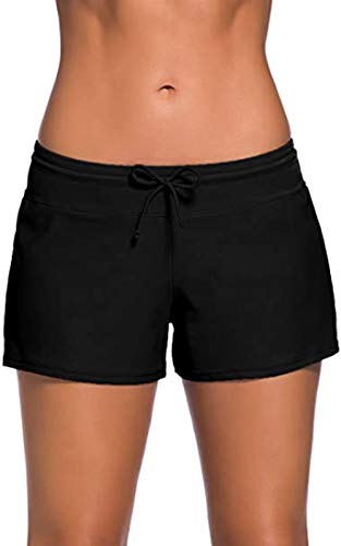 Octopus Damen Badehose Hotpants Badeshorts Schwimmhose Schwimmshorts Bikini Unterteil f5631 Farbe: HP9(sw) Hotpants Schwarz, Gr. 40 von Octopus