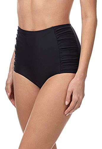 Octopus Damen MIXKINI Tankini. Das Bauchweg Figurwunder von der Insel Rügen zum selber Mixen f5690 Farbe: High Waist Slip Schwarz S21(sw), Gr. 46 von Octopus