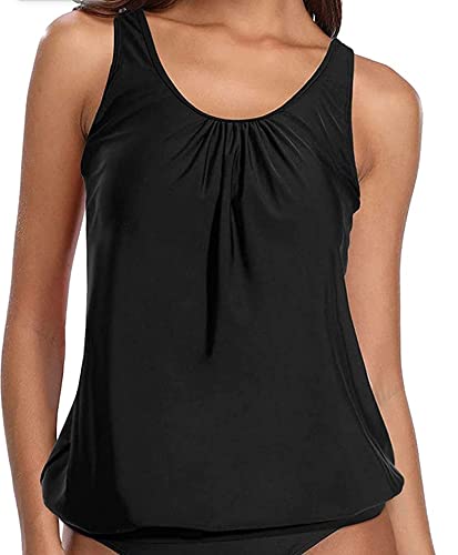 Octopus Damen MIXKINI Tankini. Das Bauchweg Figurwunder von der Insel Rügen zum selber Mixen f5690 Farbe: Oberteil unifarbend Schwarz G(SWA) OT, Gr. 46 von Octopus