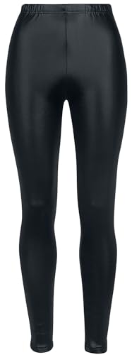 Ocultica Gefütterte Wetlook-Leggings Frauen Leggings schwarz L von Ocultica