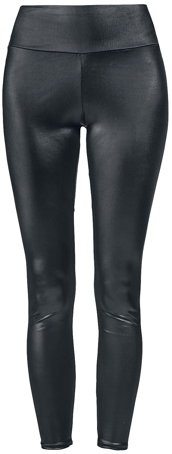 Ocultica - Gothic Leggings - Wetlook-Leggings - S bis XXL - für Damen - Größe L - schwarz von Ocultica