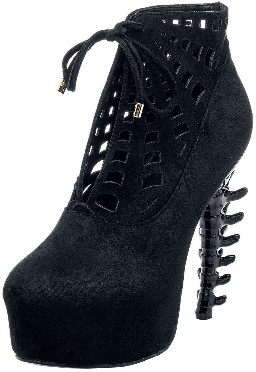 Ocultica - Rockabilly High Heel - Gothic Pumps - EU37 bis EU41 - für Damen - Größe EU38 - schwarz von Ocultica