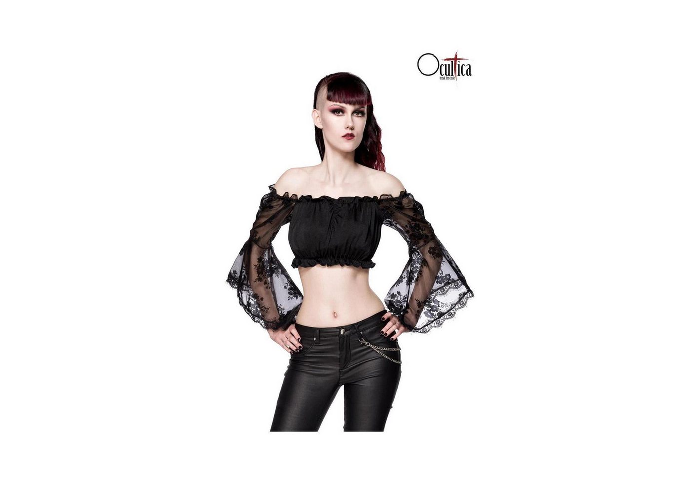 Ocultica Shirttop Ocultica - Gothic-Top - (L,M,S,XL,XS) von Ocultica