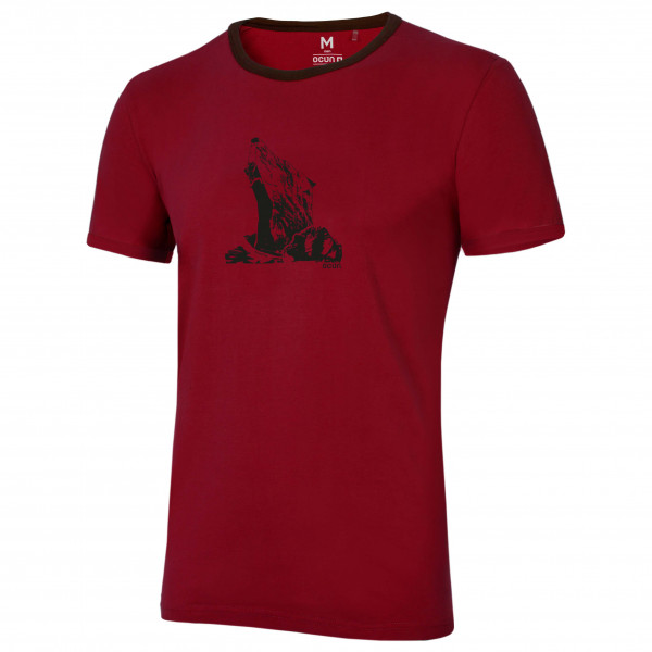 Ocun - Classic T Organic Airwolf - T-Shirt Gr L rot von Ocun