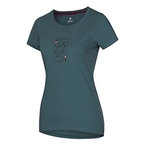 Ocun Damen Classic T-Shirt, Petrol Mediterranea Queen, L von Ocun