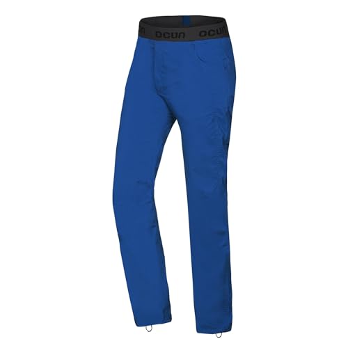 Ocun M Mania Eco Pants Blau - Elastische ultraleichte Herren Kletterhose, Größe L - Farbe Blue Opal von Ocun