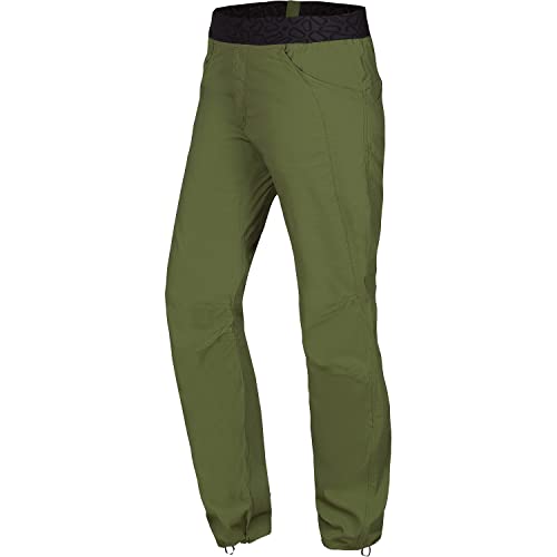 Ocun M Mania Pants Grün - Leichte elastische Herren Kletterhose, Größe XS - Regular - Farbe Green Lime II von Ocun