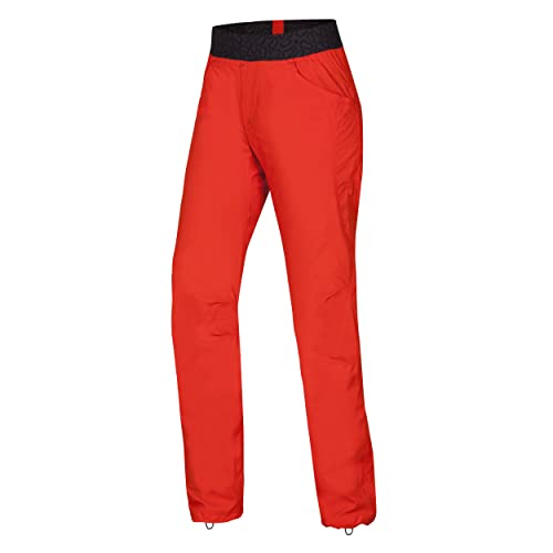 Ocun M Mania Pants Orange - Leichte elastische Herren Kletterhose, Größe L - Regular - Farbe Orange Poinciana von Ocun