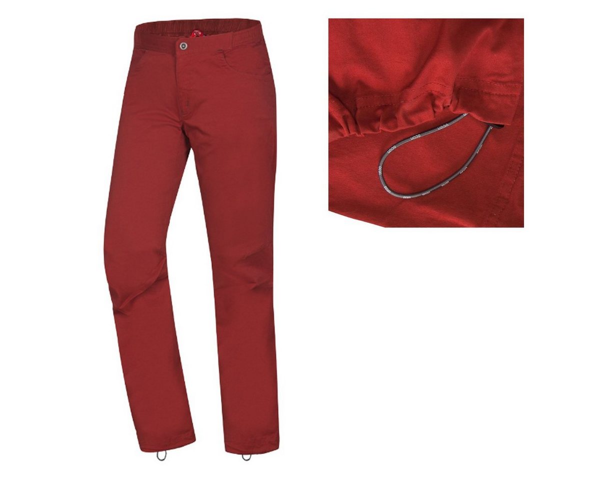 Ocun Trainingstights OCUN - Drago pants - Leichte Herren Kletterhose aus Baumwolle mit Stretch, rot Ocun Trainingstights OCUN - Drago pants - Leichte Herren Kletterhose aus Baumwolle mit Stretch, rot von Ocun