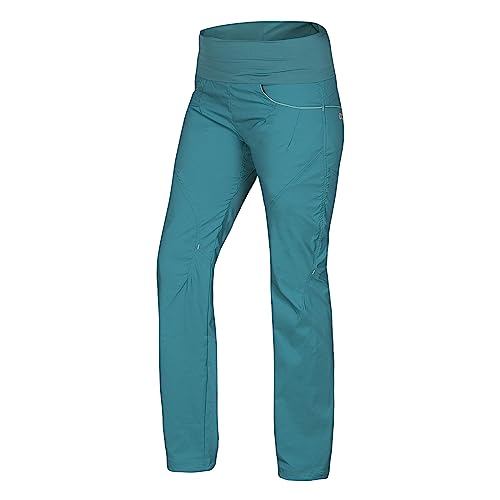 Ocun W Noya Pants Grün - Leichte atmungsaktive Damen Kletterhose, Größe L - Farbe Blue Deep Peacock von Ocun