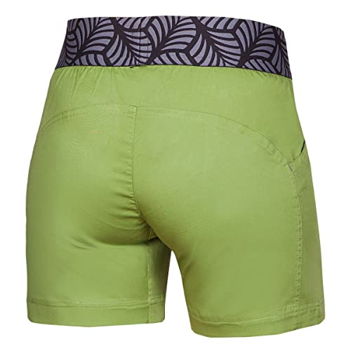 Ocun W Pantera Organic Shorts Grün - Elastische leichte Damen Klettershorts, Größe M - Farbe Green Peridot von Ocun