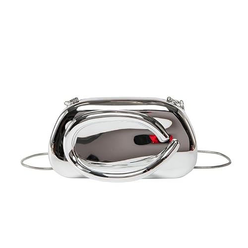 Ocuuer LADIES CLUTCH BACT mit Kette Eleganter Abend Handtasche Vintage Sling -Tasche (Silber) von Ocuuer