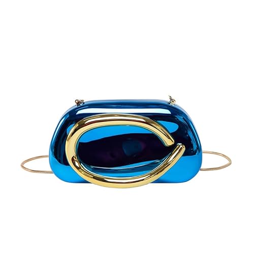 Ocuuer LADIES CLUTCH BACT mit Kette Eleganter Abend Handtasche Vintage Sling -Tasche (blau) von Ocuuer