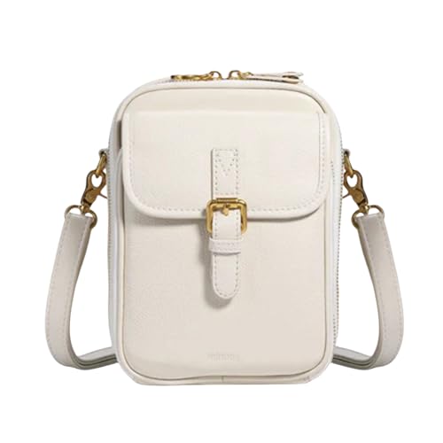 Ocuuer Leder kleiner Crossbody -Handy -Tasche Frauen vielseitige Schultertasche (weiß) (F) von Ocuuer