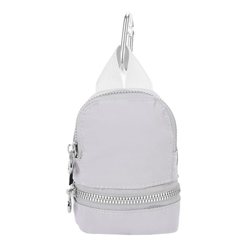 Ocuuer Oxford Stoff Kleiner Anhänger Rucksack Solid Color Casual Anhänger Rucksack süßer Anhänger Rucksack Reise Reise Camping -Tasche (grau) von Ocuuer