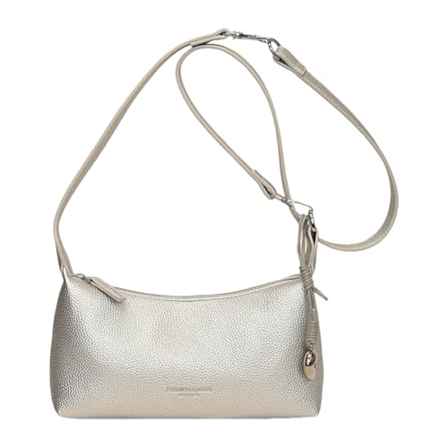 Ocuuer PU Leder Umhängetasche Hobo Crossbody Bag Trendy Handtasche for Frauen (Silber) (Silber) von Ocuuer