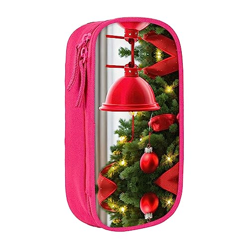 Federmäppchen mit Reißverschluss Große Kapazität Beutel Organizer für Büro Reise Halter Box-Weihnachtsbaum Rot gedruckt von OdDdot