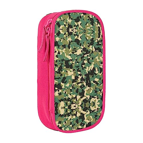 Federmäppchen mit Reißverschluss Große Kapazität Tasche Organizer für Büro Reise Halter Box-Camo gedruckt von OdDdot