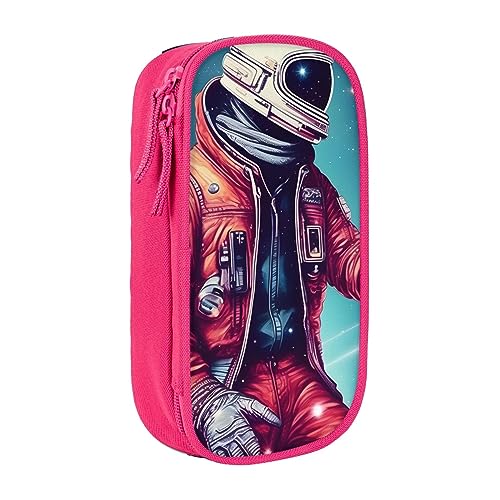 Oxford Cloth Pencil Case - Durable and Stylish Pen Case for School and Office Supplies Cool Man in Outer Space Galaxy, rose, Einheitsgröße, Brustbeutel von OdDdot