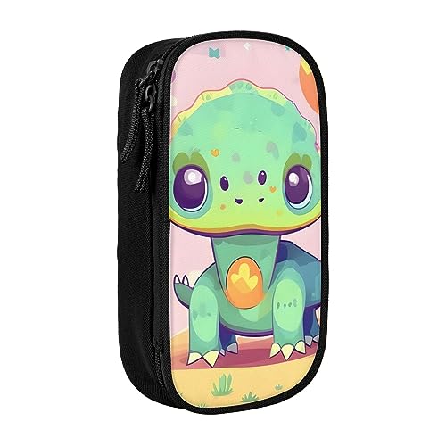 Oxford Cloth Pencil Case - Durable and Stylish Pen Case for School and Office Supplies Cute Dinosaur, Schwarz , Einheitsgröße, Brustbeutel von OdDdot