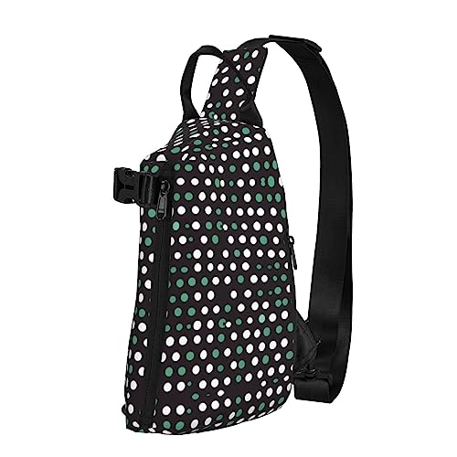 Wasserdichte Polyester-Gürteltasche, langlebig und leicht, Crossbody-Sling-Tasche für Damen, ideal für Reisen, niedliche Tupfen, Niedliche Punkte, Einheitsgröße von OdDdot