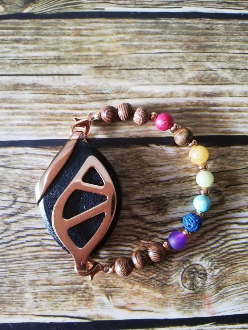 Bellabeat Leaf Chakra Armband Mit Perlen von Odalisquedesign