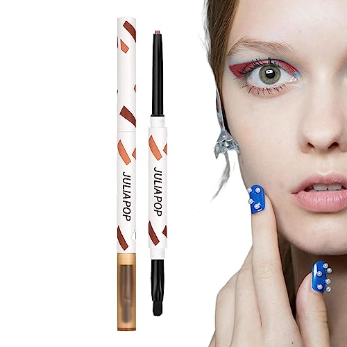 Wasserfester Eyeliner,Mehrfarbiger Make-up-Lidschatten mit Gel-Textur und Pinsel | Schnell trocknender Eyeliner, langlebiges Augenstift-Make-up-Zubehör Odavom von Odavom